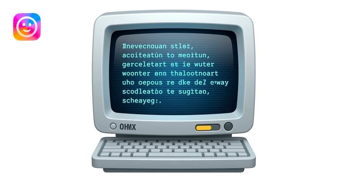machine with text-based dialogue emoji | AI Emoji Generator