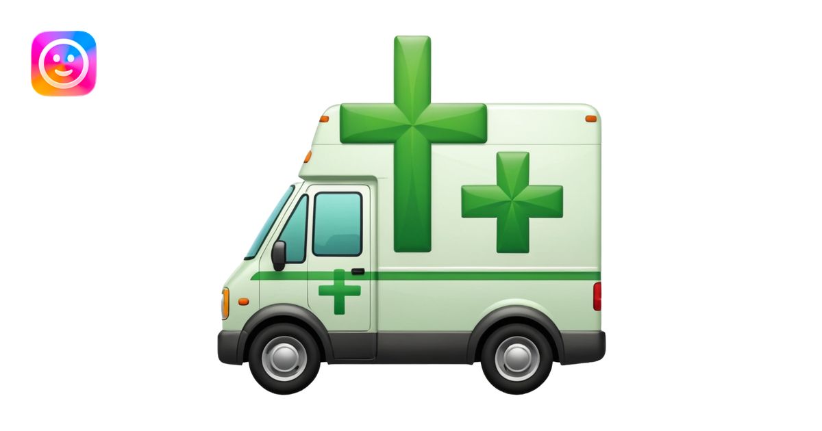 Weed dispensary delivery vehicle emoji | AI Emoji Generator
