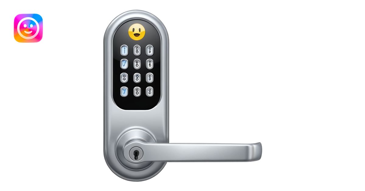 Electronic Door Lock System with card insert only screen no key hole ...