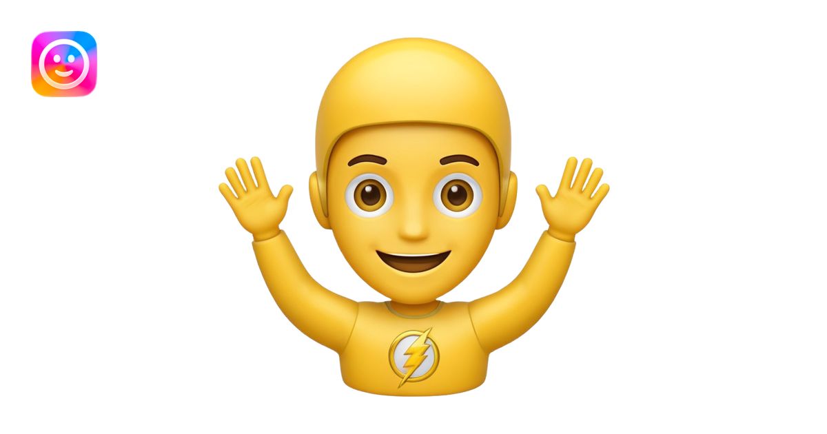 Flash man emoji emoji | AI Emoji Generator