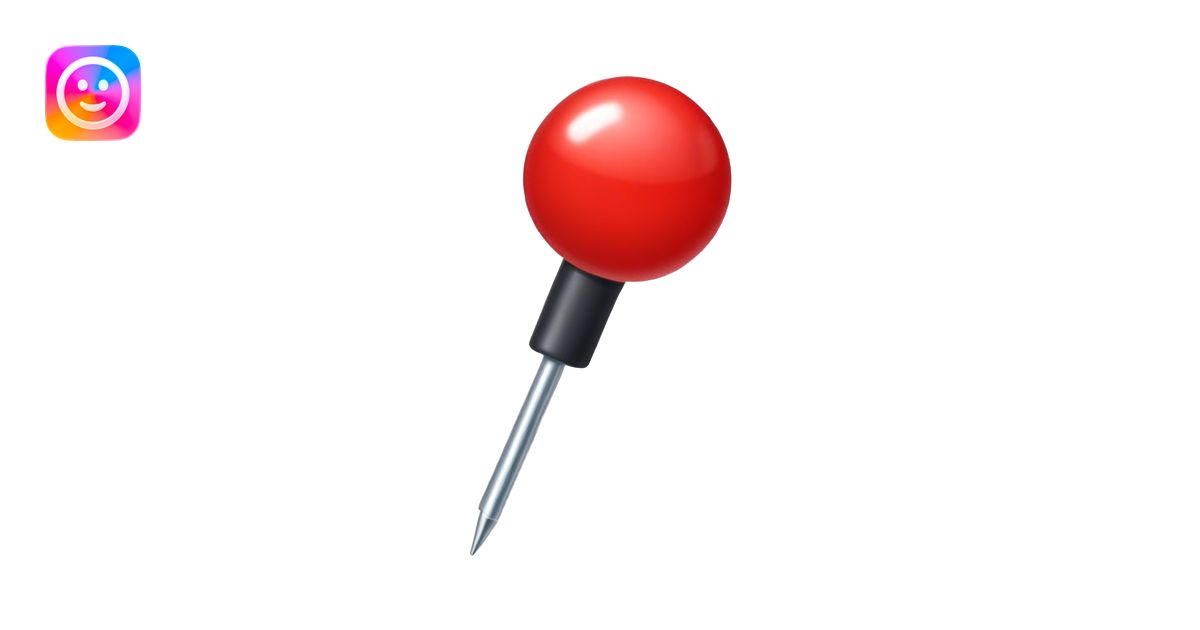 A Red pushpin emoji | AI Emoji Generator