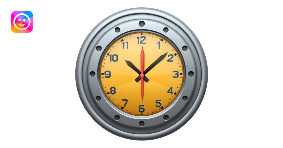 Clock it emoji | AI Emoji Generator