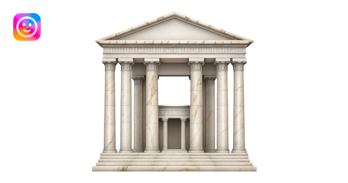 classical temple building emoji | AI Emoji Generator