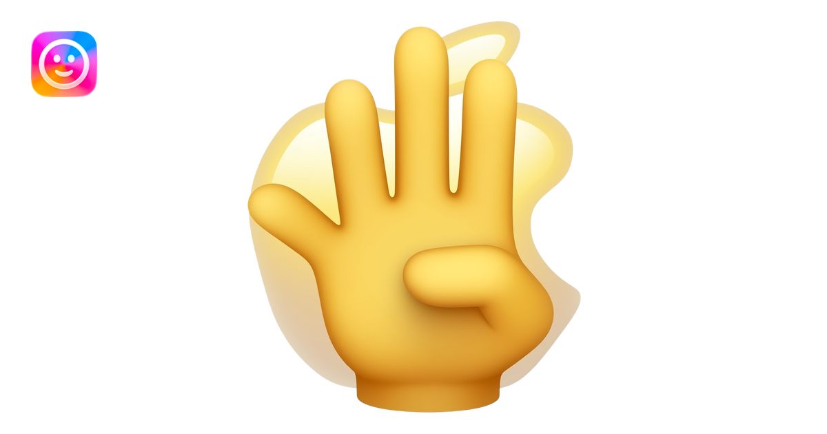 Hand that show number 4 with fingers and the thumb is folded inwards ...