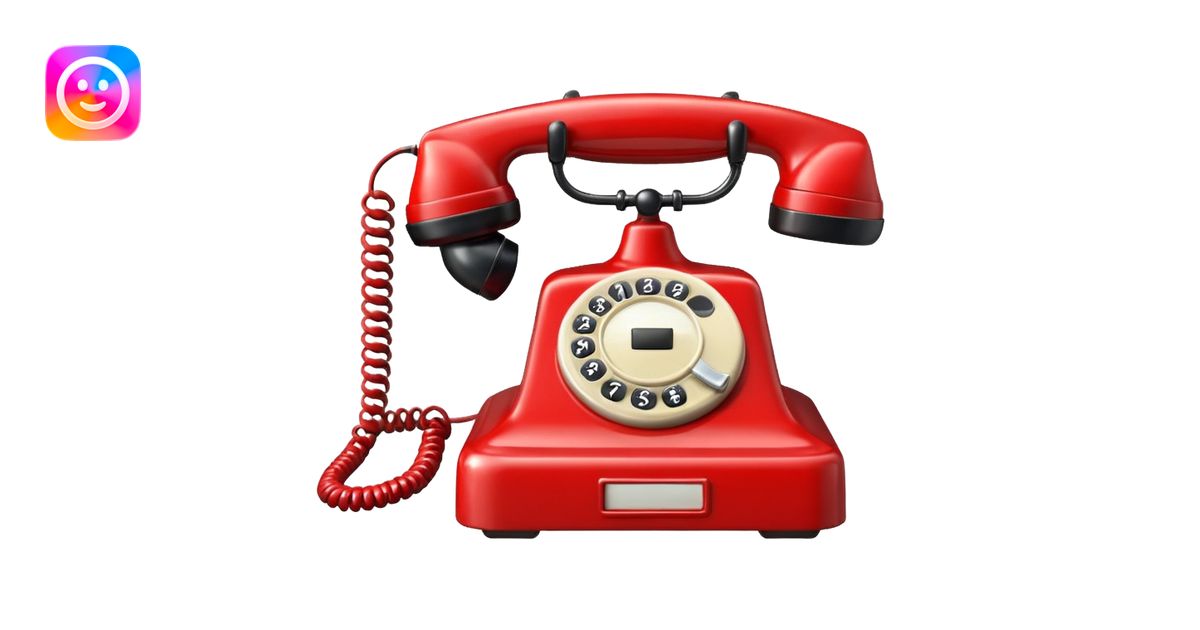 telephone red call emoji | AI Emoji Generator