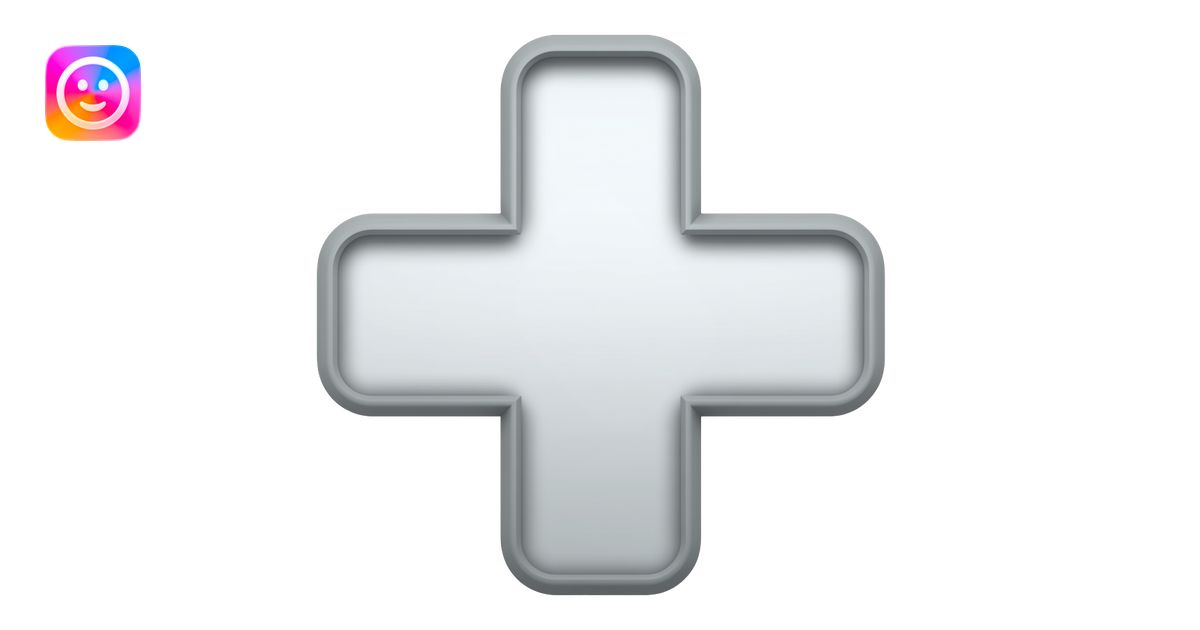 simbolo de sumar sin relleno emoji | AI Emoji Generator