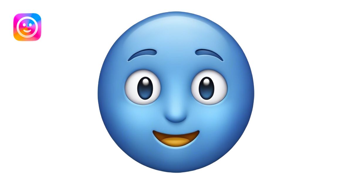 Emoji azul emoji | AI Emoji Generator