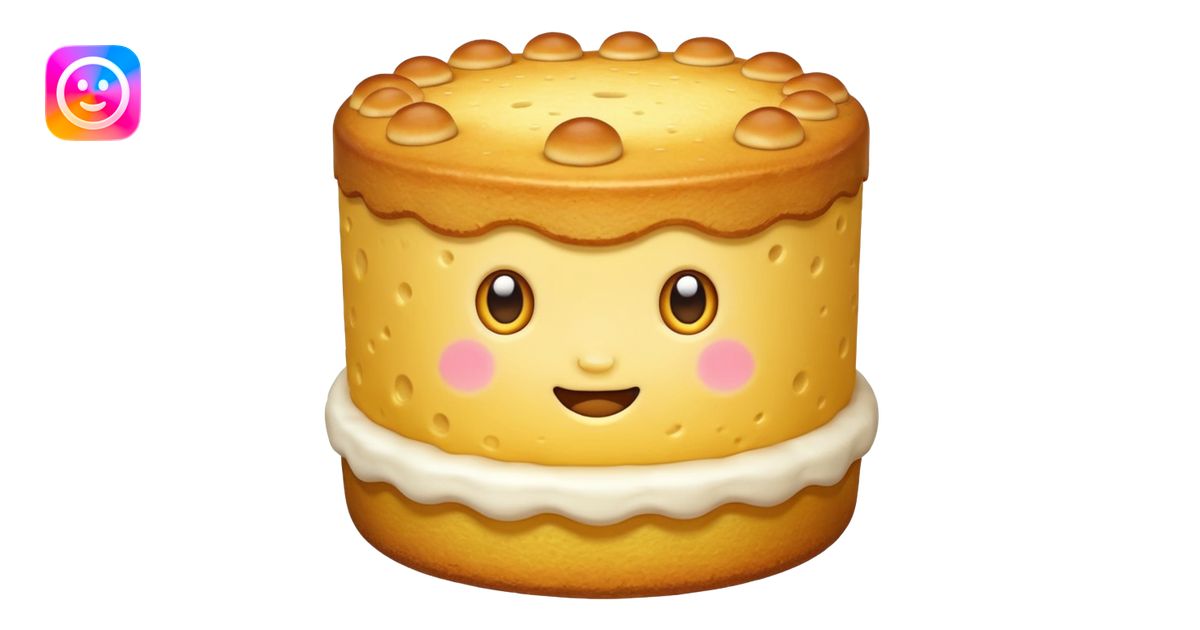 sponge cake emoji | AI Emoji Generator
