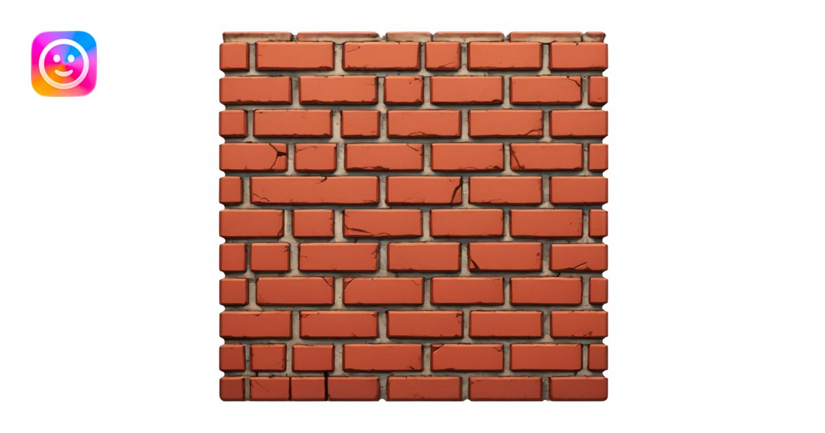 Brick wall emoji | AI Emoji Generator