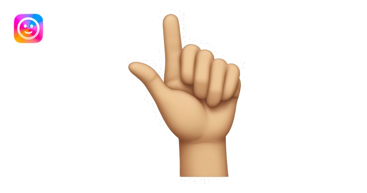 finger pointing as a bullet point emoji | AI Emoji Generator