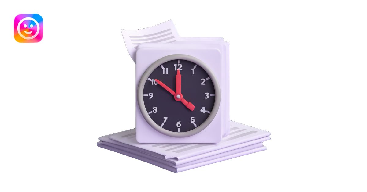 small stack of papers with a timer symbolizing heavy admin workload ...