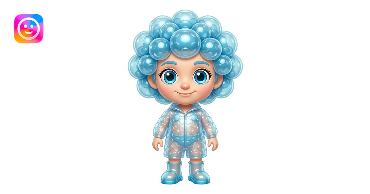A full body Bubble Wrap Roll Entity with a big head and small body ...