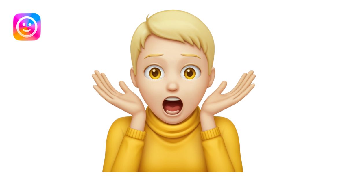 Yellow emoji doing choking emote with hands around neck and the emoji ...