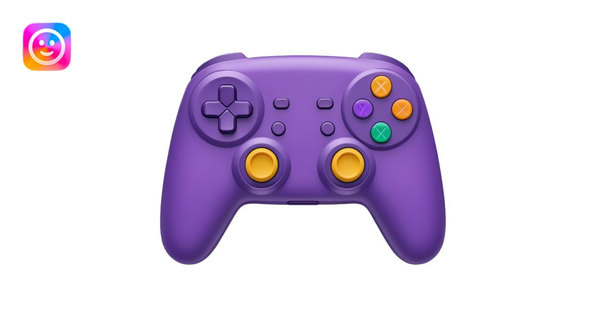 purple gaming controller emoji | AI Emoji Generator
