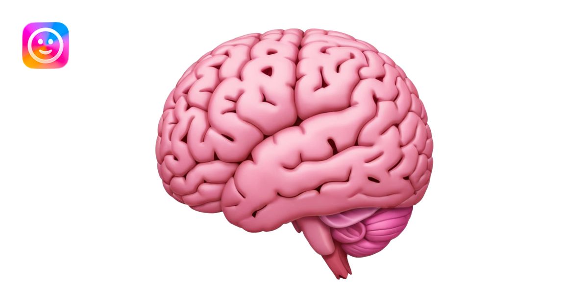 generate pink brain emoji | AI Emoji Generator