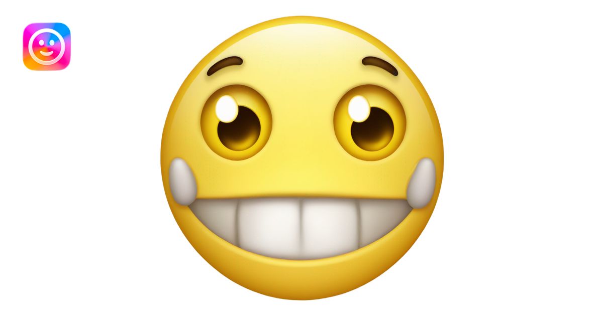 standard yellow emoji face with eyes wide open, tongue out with saliva ...