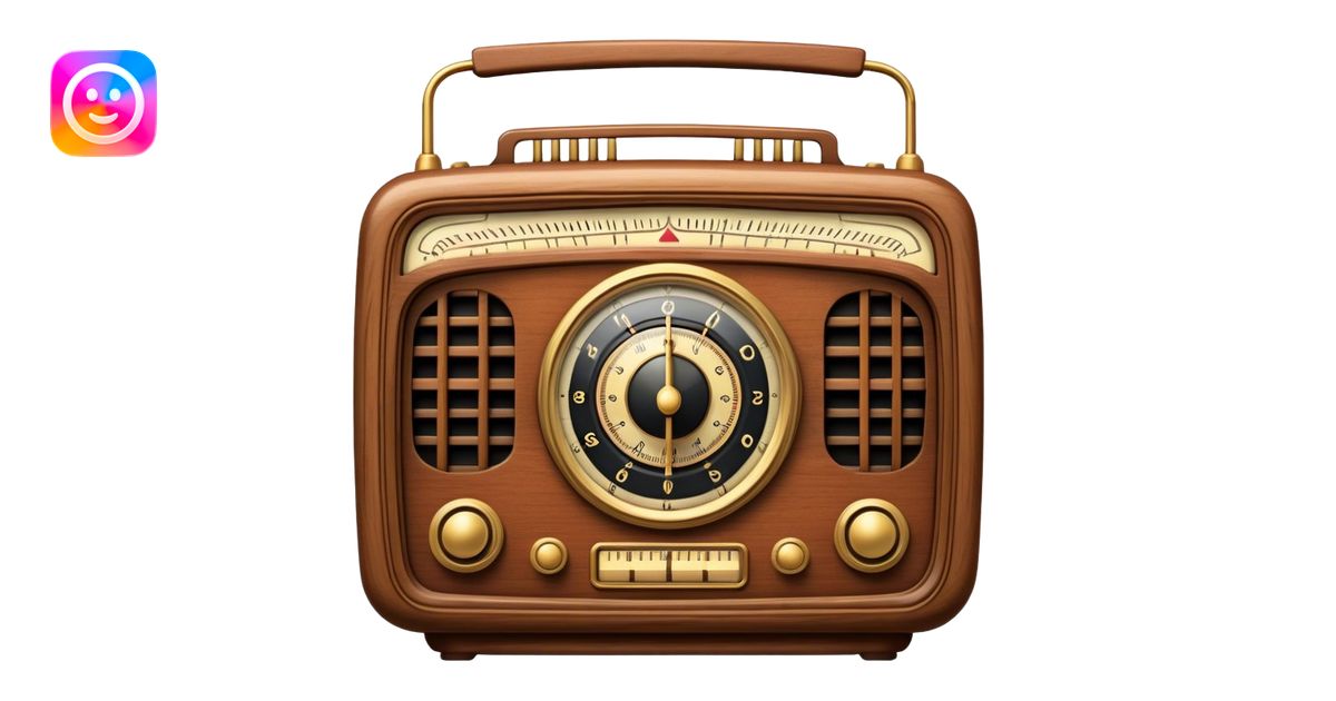 Radio emoji | AI Emoji Generator