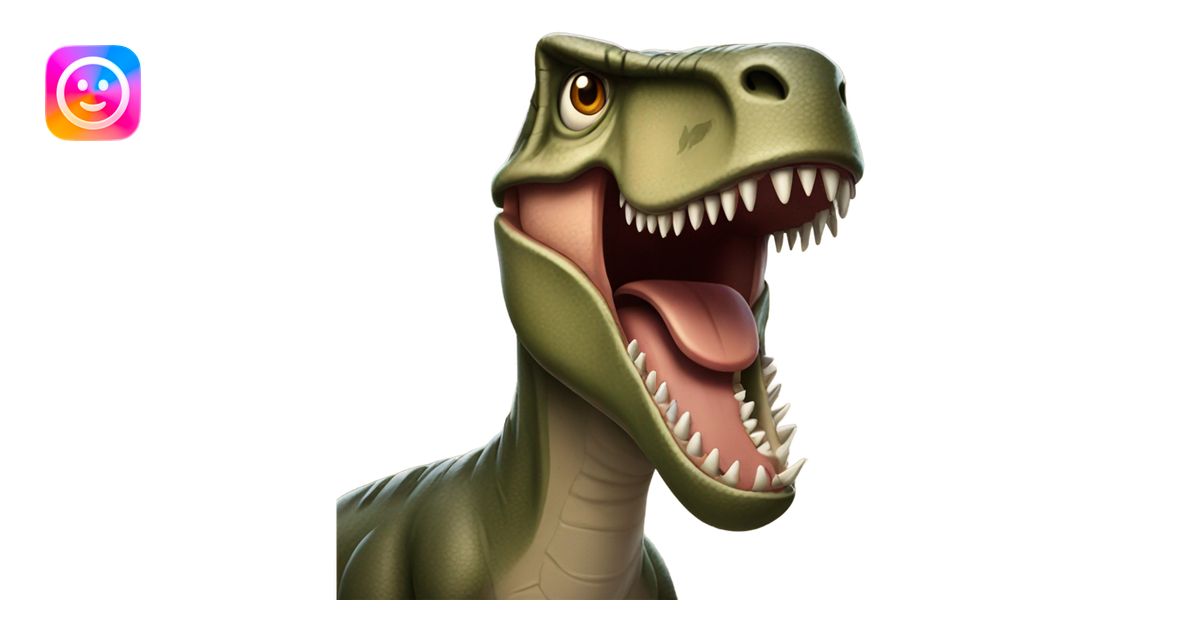 Front facing t-Rex emoji emoji | AI Emoji Generator