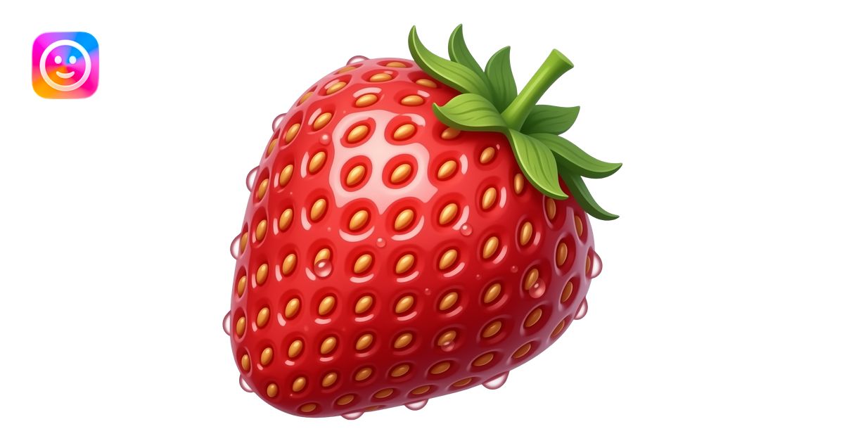 strawberry emoji | AI Emoji Generator