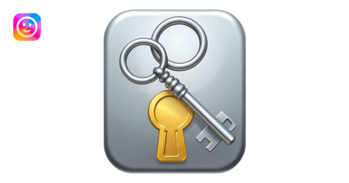 password icon key emoji | AI Emoji Generator