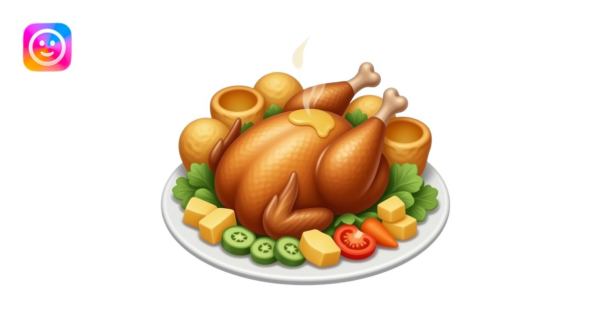 realistic -- roast chicken, yorkshire pudding, vegetables, gravy on top ...