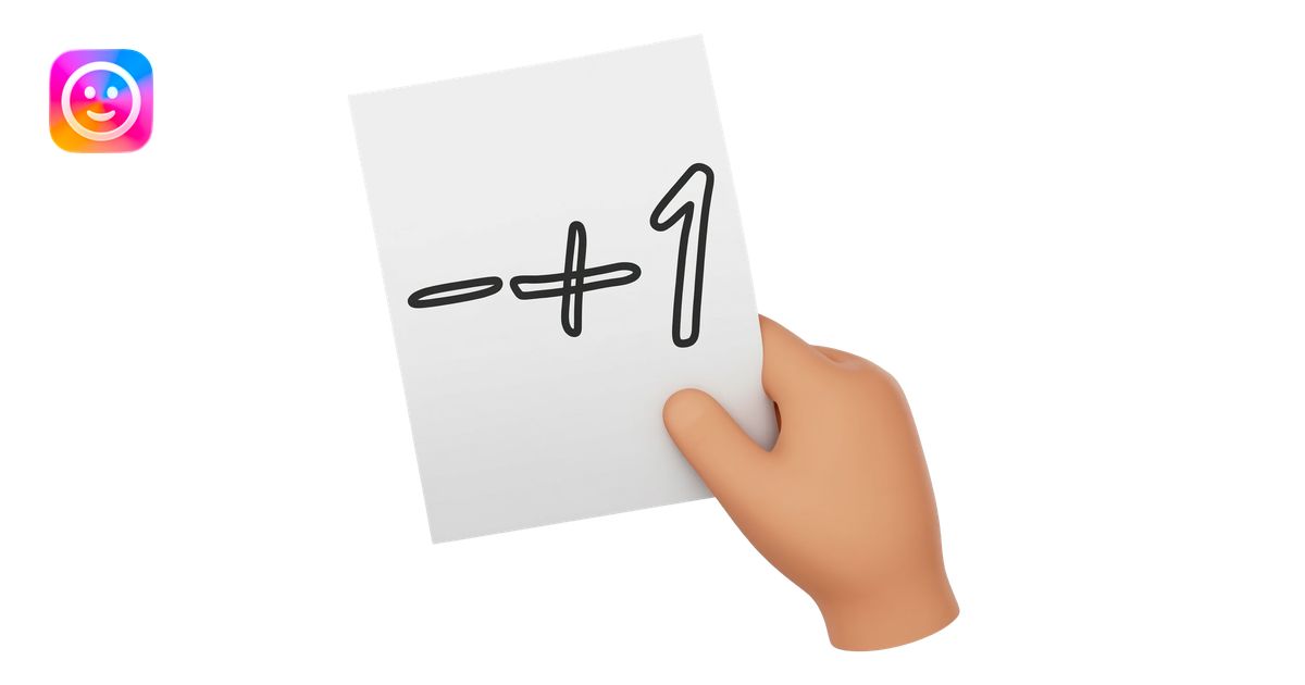 +1 write emoji | AI Emoji Generator