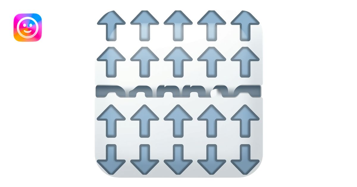 2 arrow around repeating emoji | AI Emoji Generator