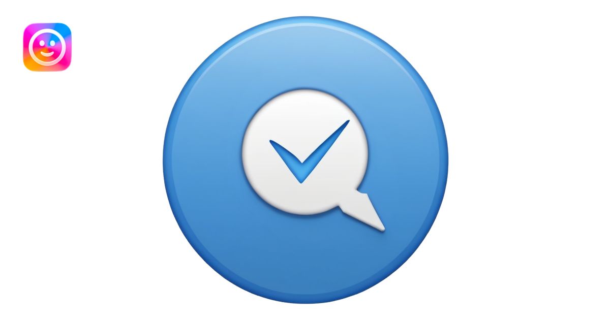 Create an emoji like the meta verification base, I was born with the ...