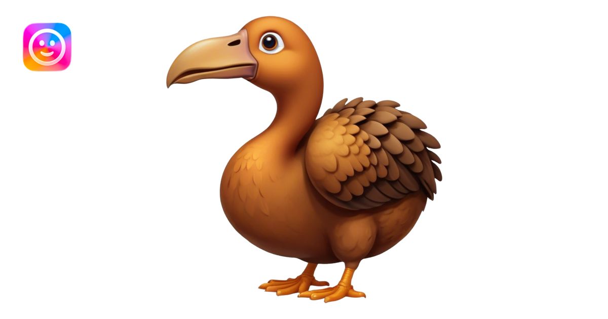 Dodo pooping emoji | AI Emoji Generator