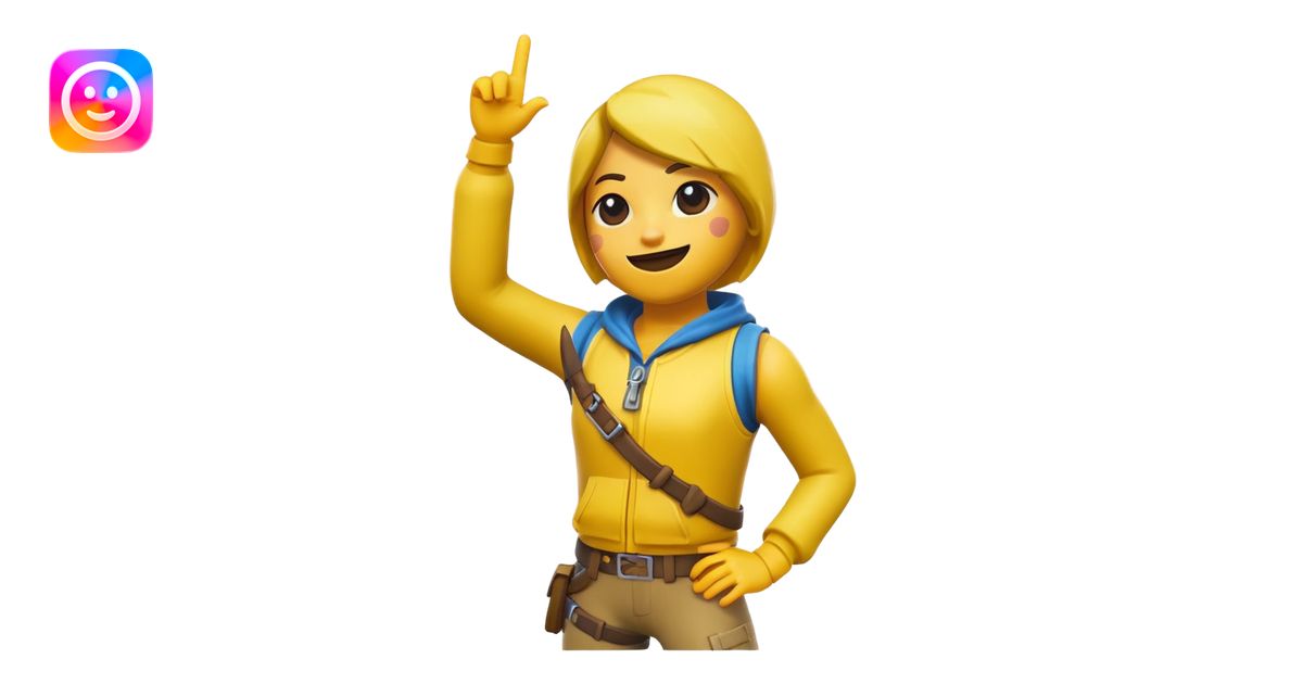 Create a Fortnite default doing the L emote as a emoji emoji | AI Emoji ...