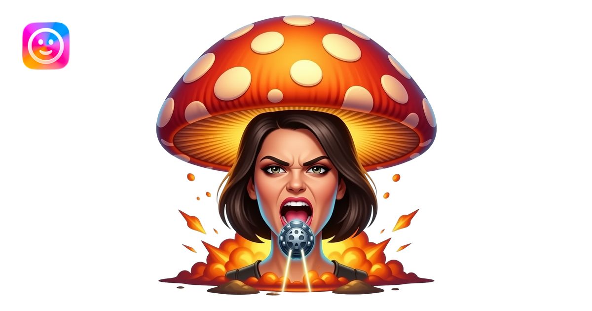 furious female face, Death Star laser cannon beam, giant explosion ...