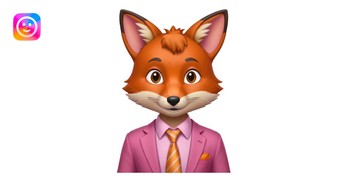 Nick Wilde (pink shirt with tie) from the Zootopia Disney movie emoji ...