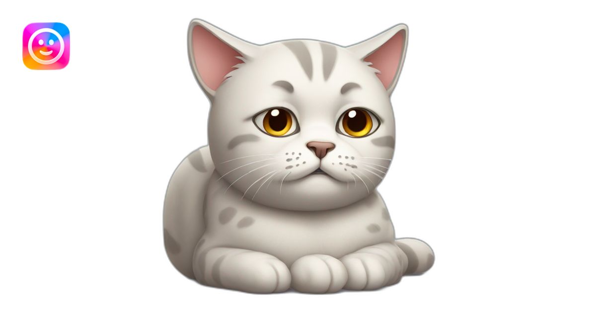 Sad cat emoji | AI Emoji Generator