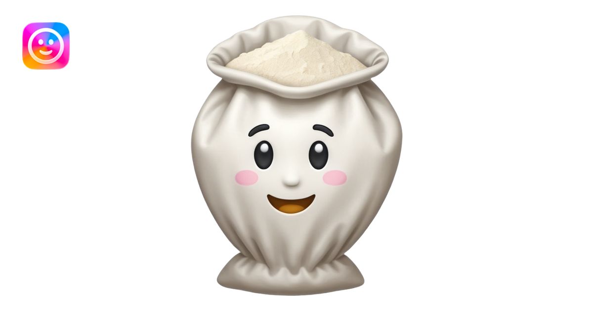 flour in a flour bag emoji | AI Emoji Generator
