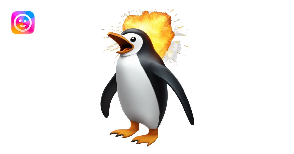 exploding penguin emoji | AI Emoji Generator