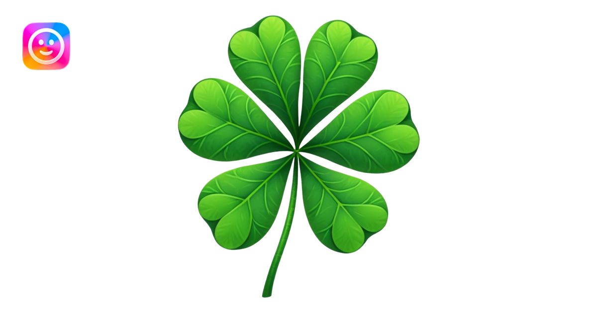 Four leaf clover emoji | AI Emoji Generator