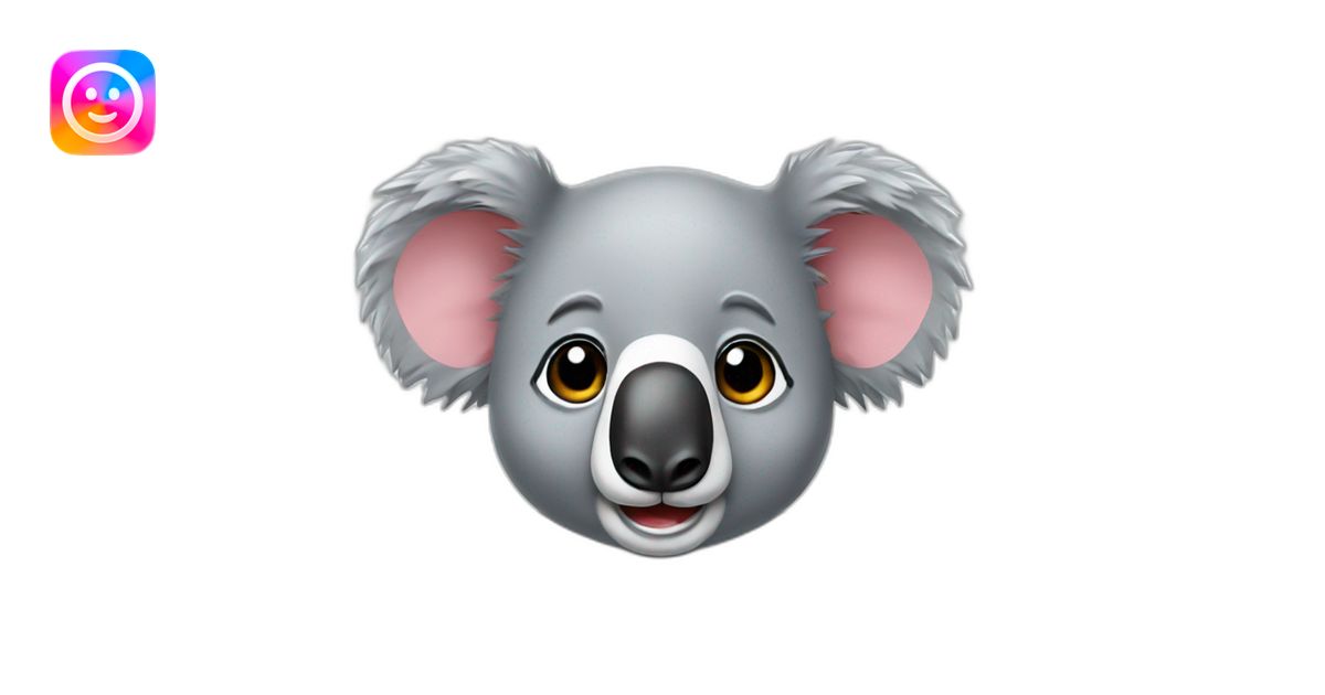 Koala Heart emoji | AI Emoji Generator