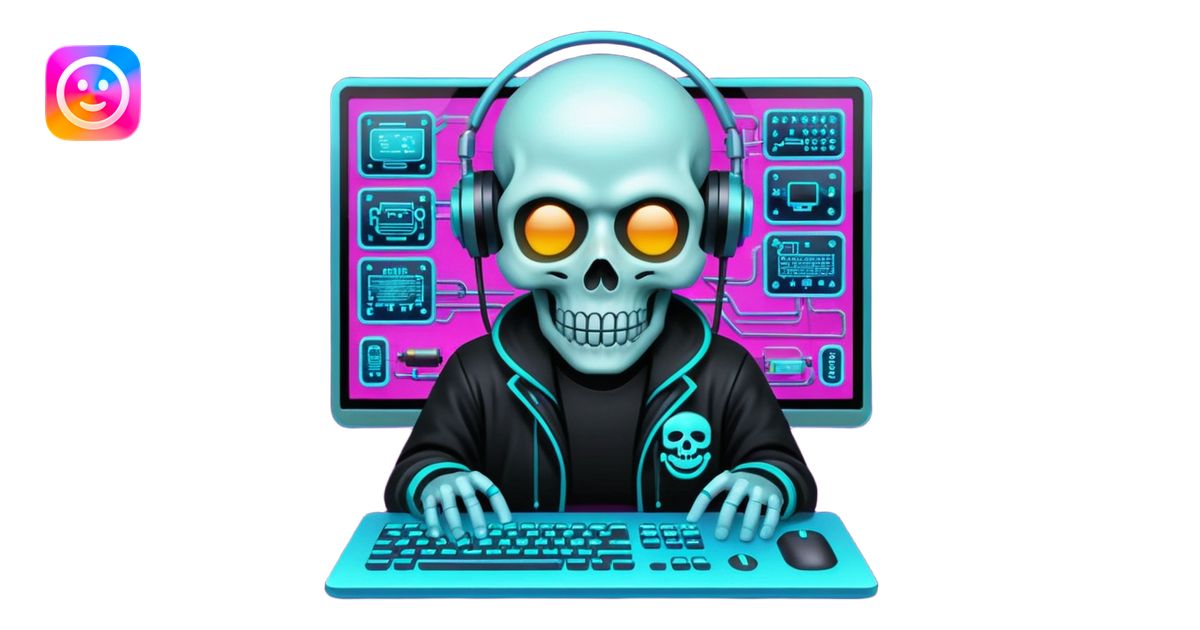 devops cyberpunk vaporwave hacker themed emoji pack emoji | AI Emoji ...