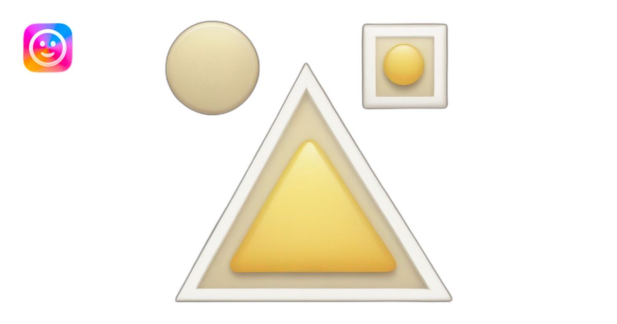 Triangle, square and circle emoji | AI Emoji Generator
