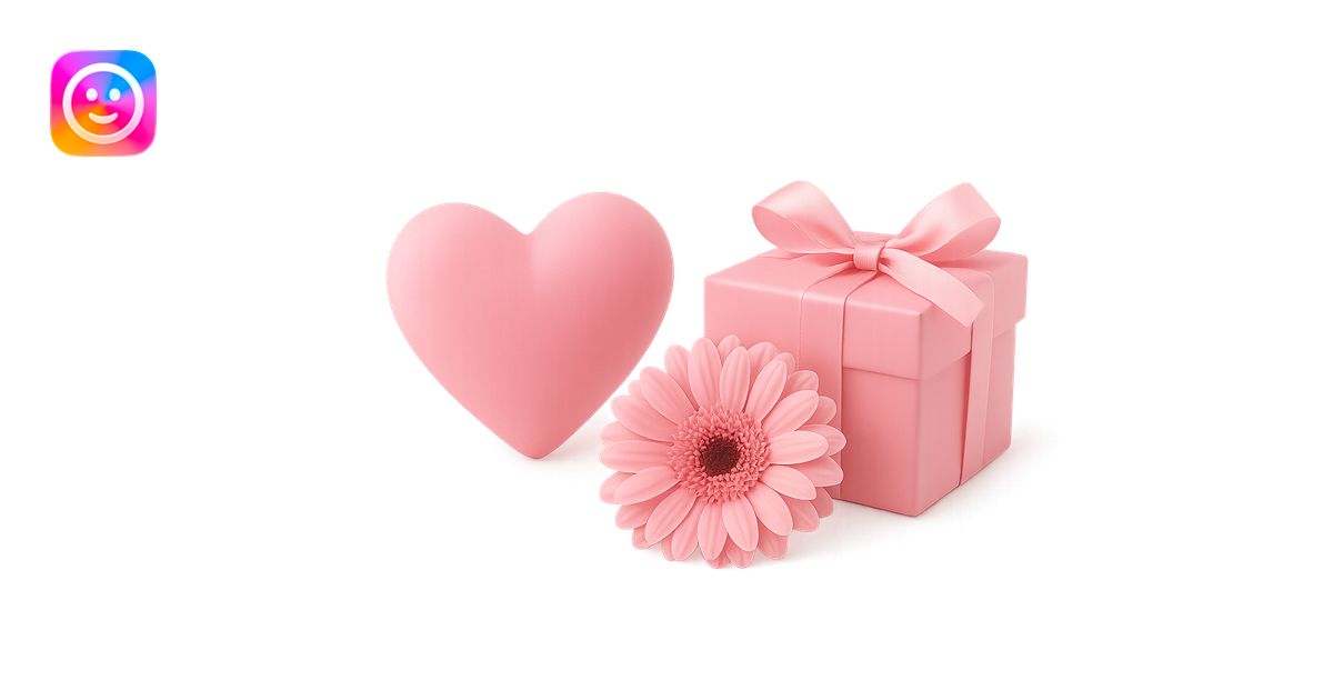 pink Valentine object. remove background emoji | AI Emoji Generator