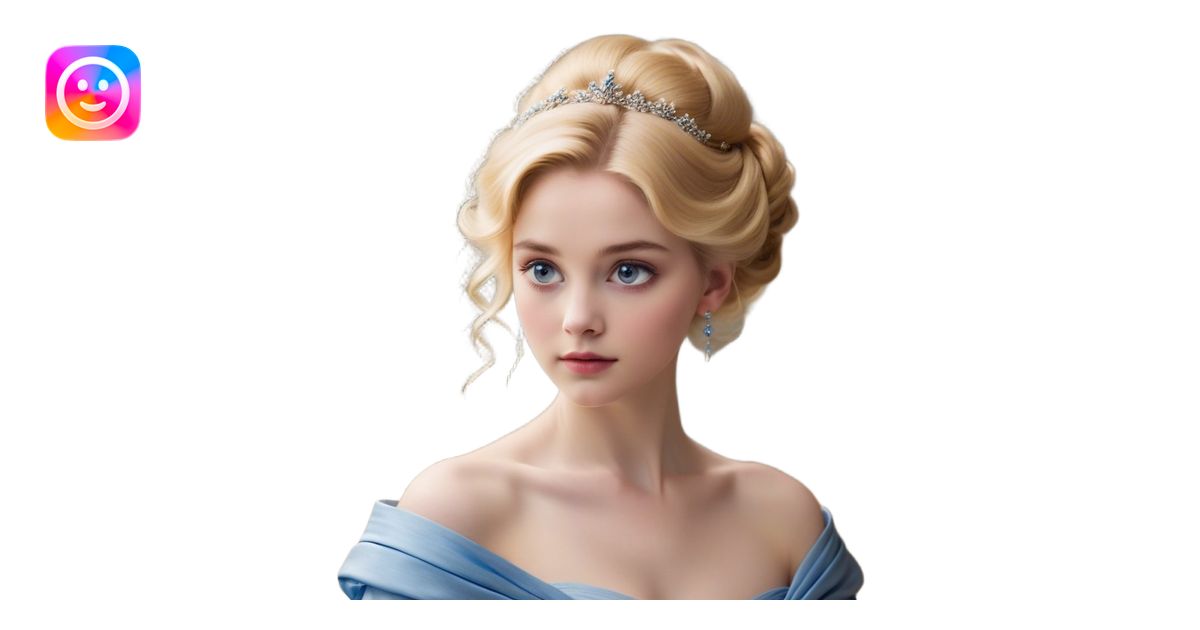 Cinematic Realistic Cinderella Portrait, depicted with lifelike skin ...