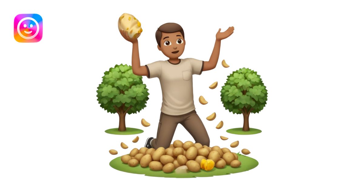 throws sack of potatos emoji | AI Emoji Generator