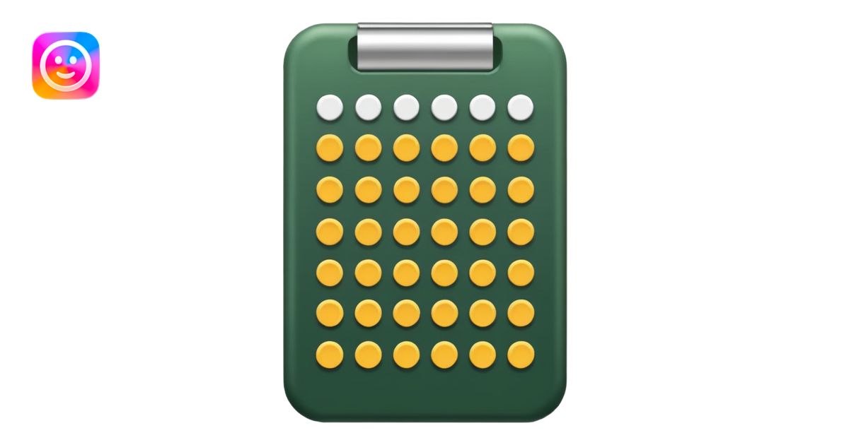 habit tracker forest green emoji | AI Emoji Generator