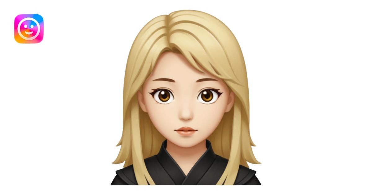Rumi from K-pop demon hunters brown and blonde hair emoji | AI Emoji ...