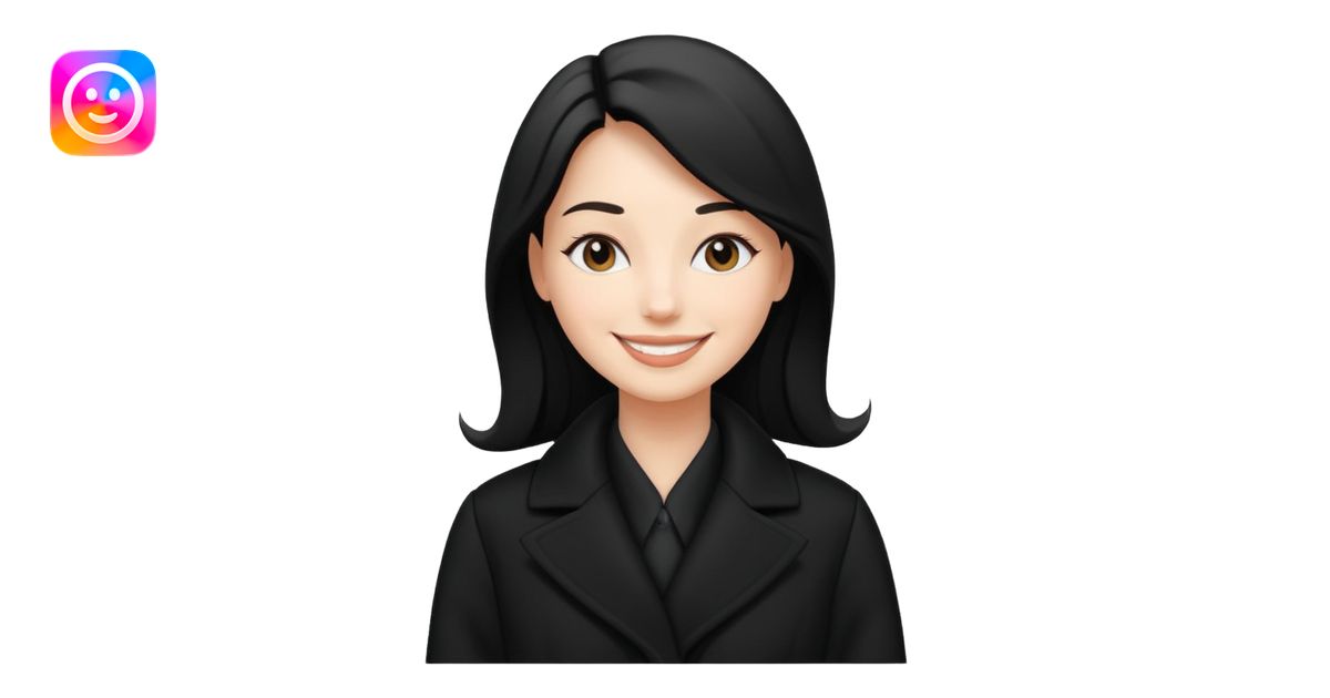 balck and white photo woman in coat emoji | AI Emoji Generator