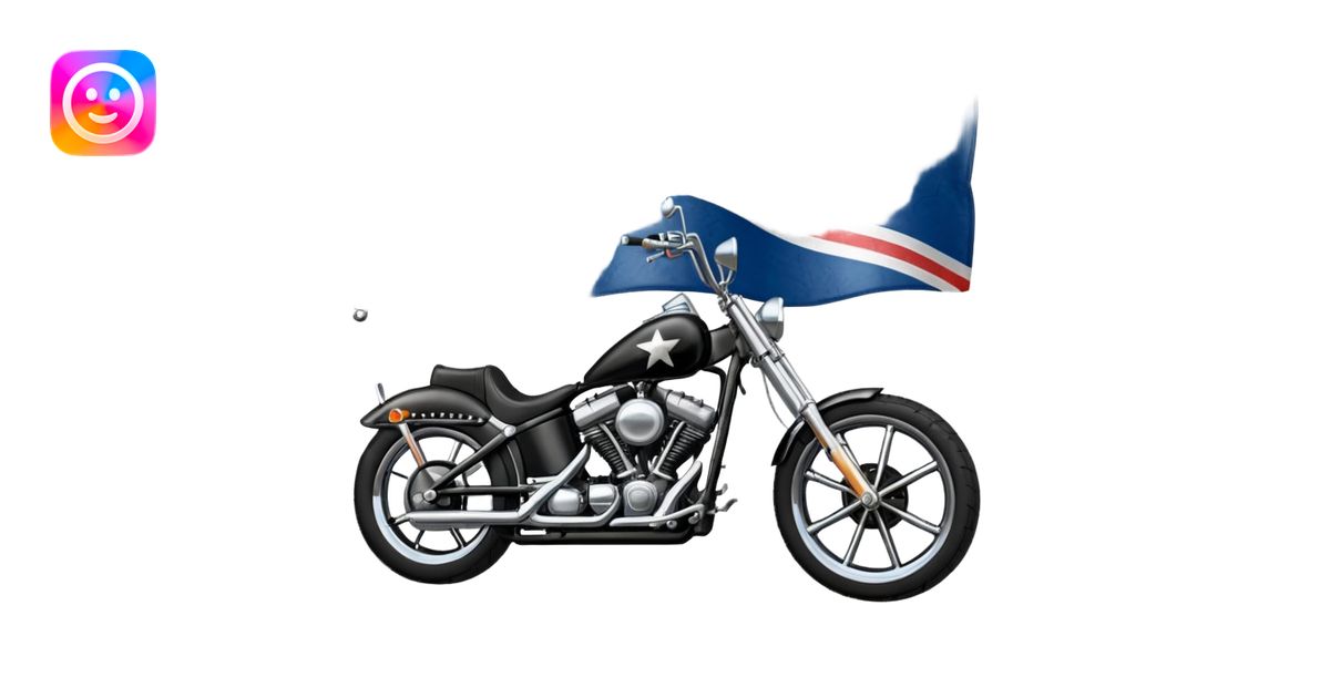 easy rider chopper motorcycle with southern cross flag on tank. facing ...