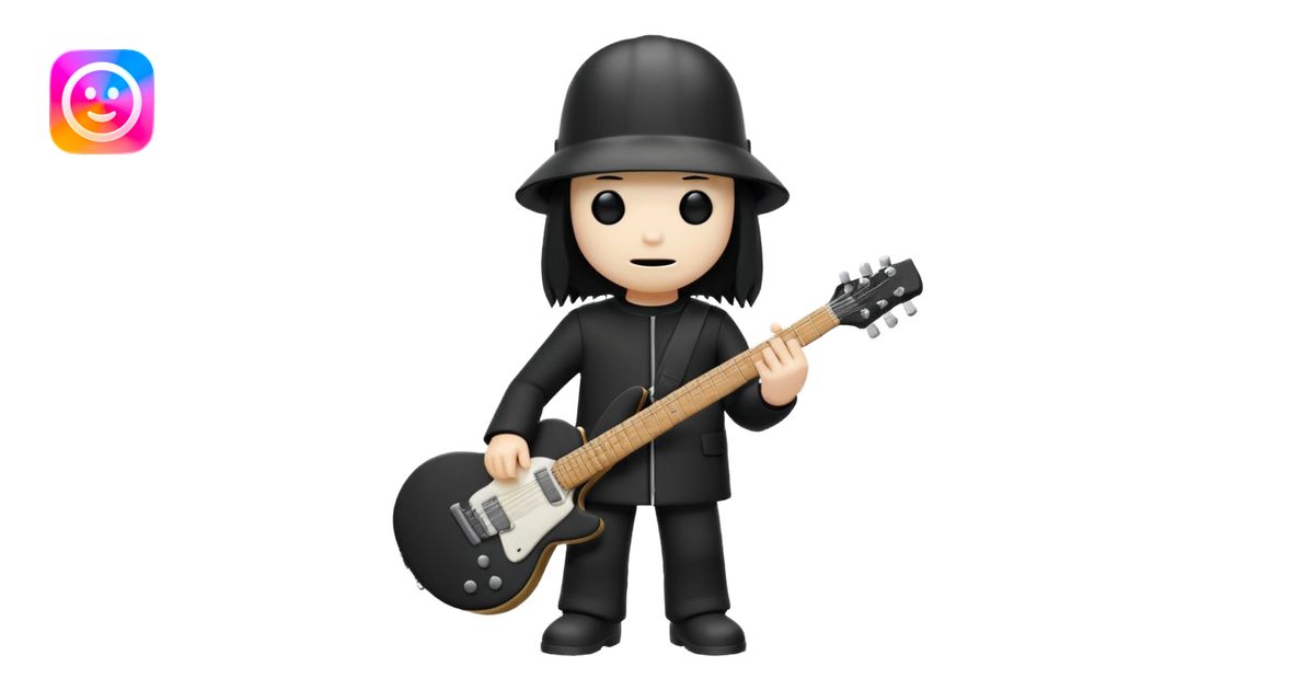 Minimalist chibi emoji of Buckethead: tiny body, oversized bucket ...