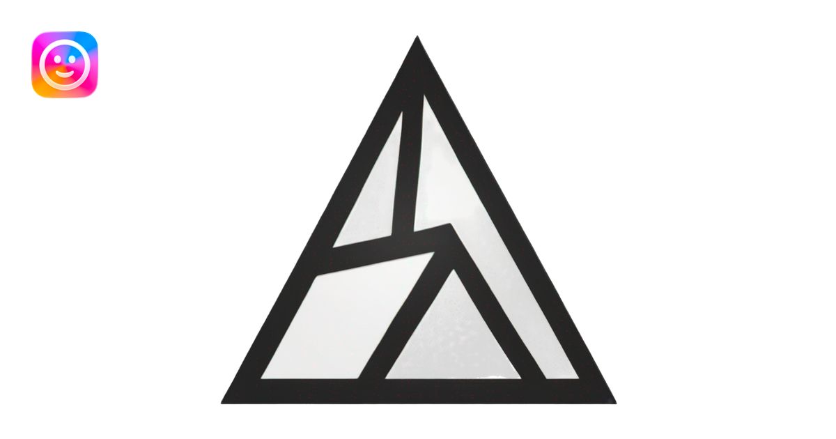 white triangle in black circ emoji | AI Emoji Generator
