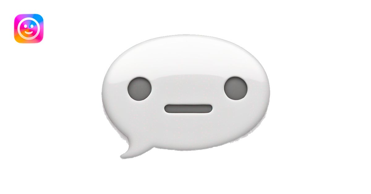 Speech bubble saying the word comment emoji | AI Emoji Generator