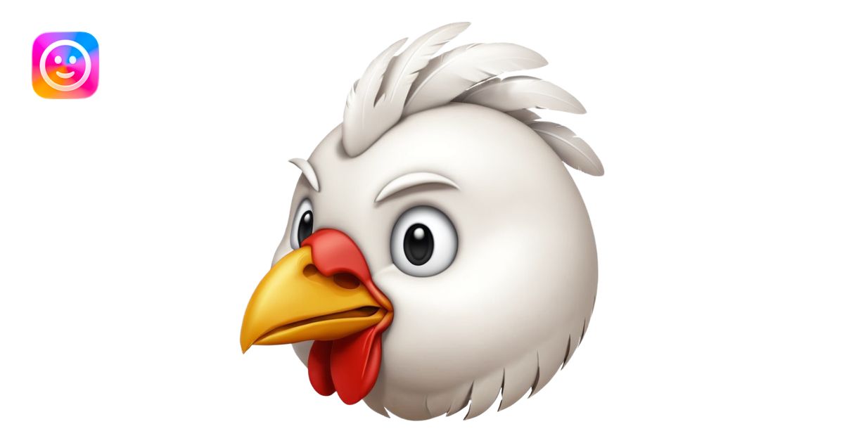 chicken 3d imoji count 100 transparent emoji | AI Emoji Generator